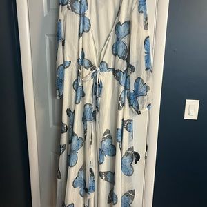 Butterfly maxi dress